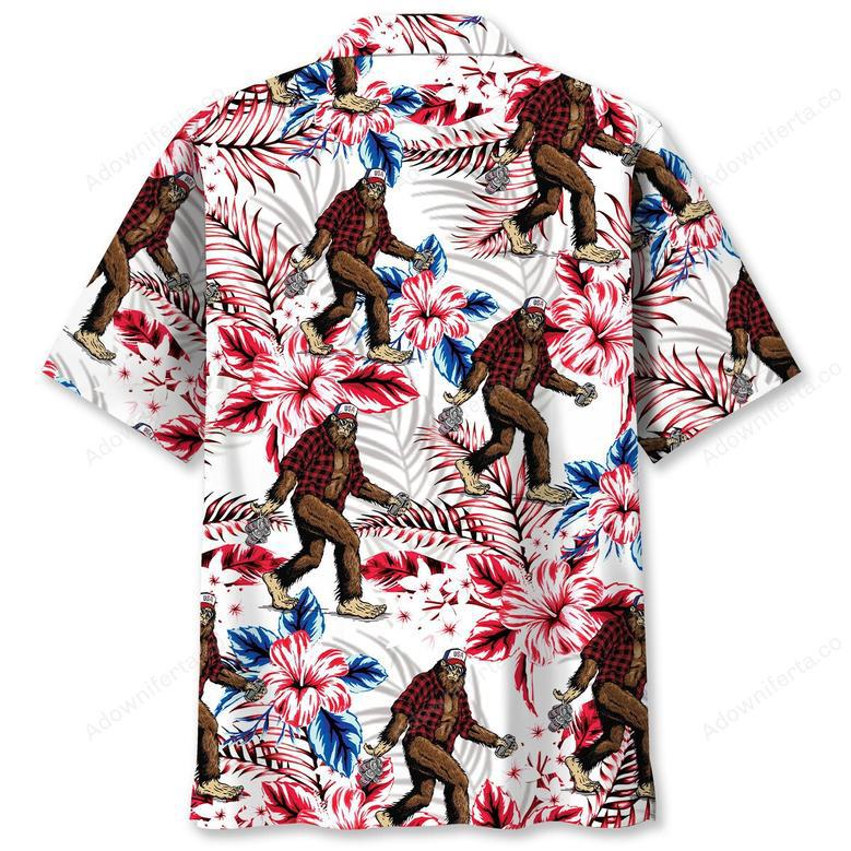 Tropical Bigfoot Hawaiian Shirt