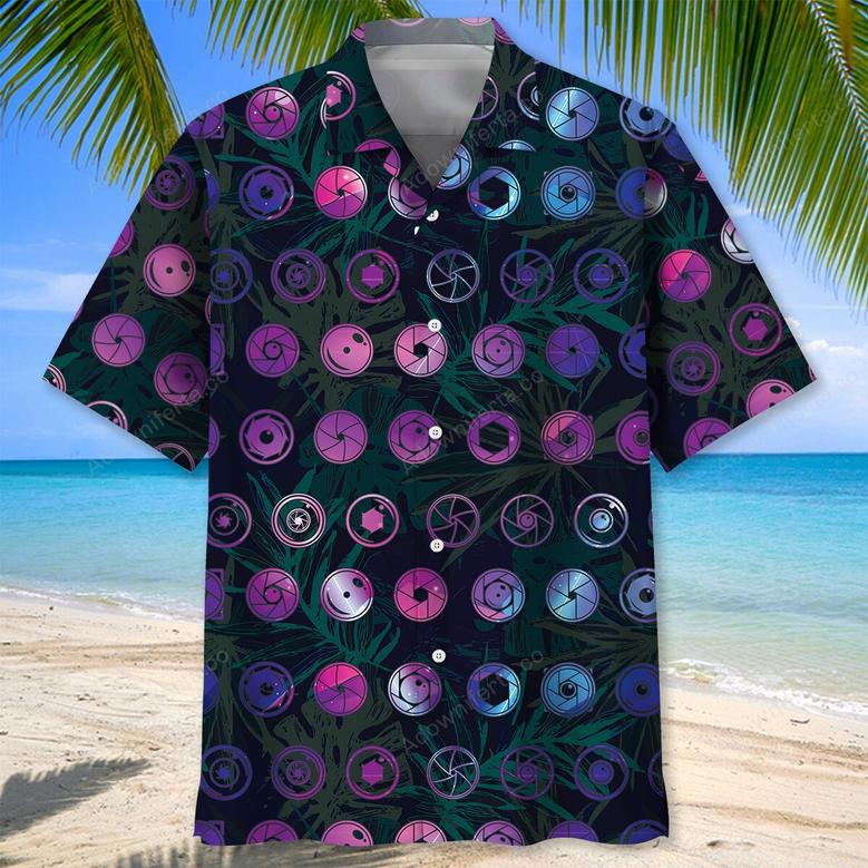 Tropical Camera Lens Hawaiian Shirt