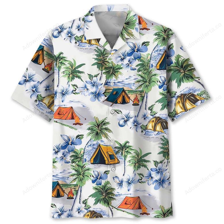 Tropical Camping Hawaiian Shirt