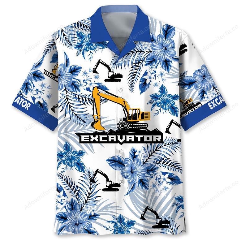 Tropical Excavator Hawaiian Shirt