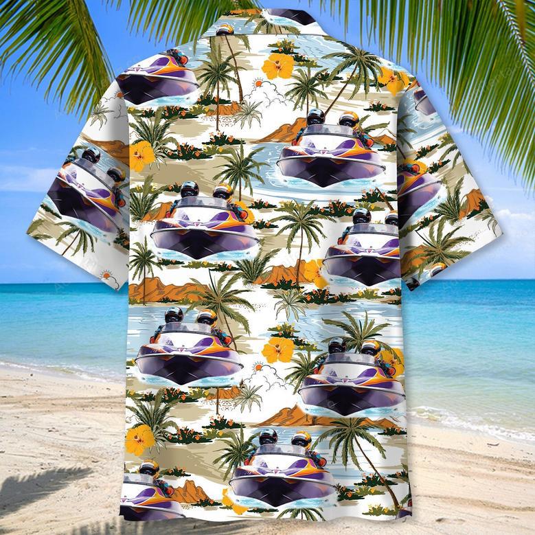 Tropical Power Boat Racing Hawaiian Shirt