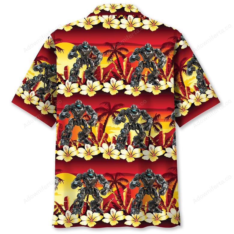 Tropical Robotic Hawaiian Shirt