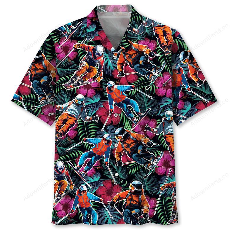 Tropical Skiing Hawaiian Shirt