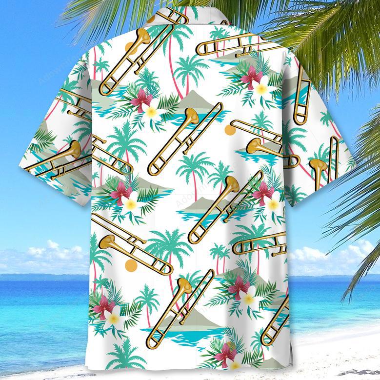 Tropical Trombone Party Hawaiian Shirt