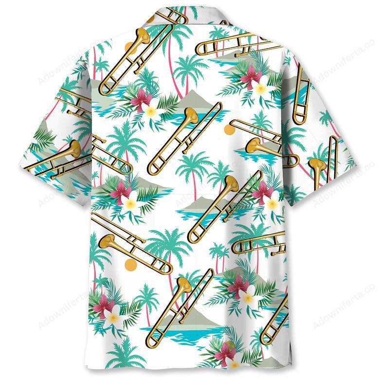 Tropical Trombone Party Hawaiian Shirt