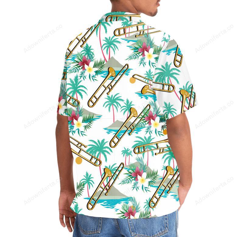 Tropical Trombone Party Hawaiian Shirt