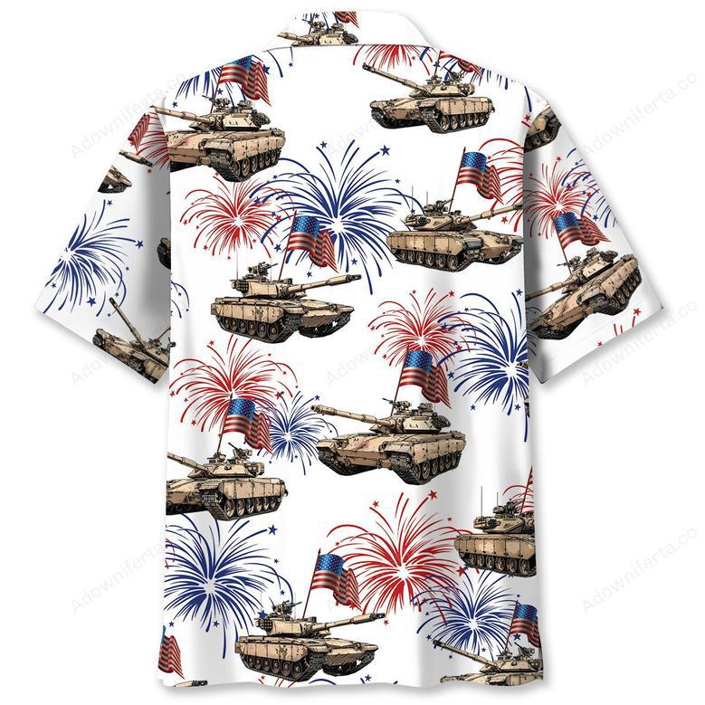 Tropical USA Tank Veteran Hawaiian Shirt