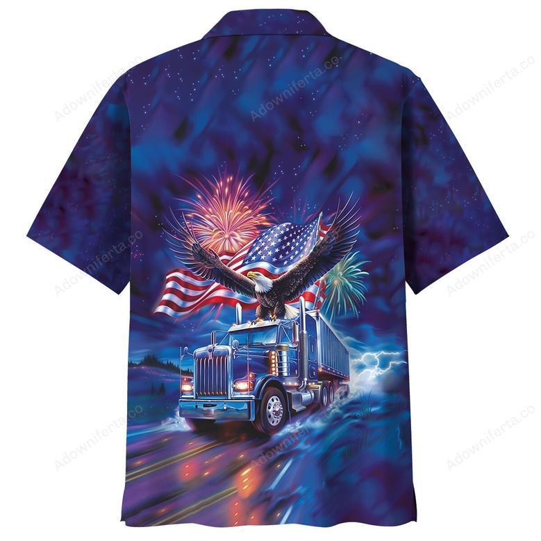 Trucker Patriot Hawaiian Shirt