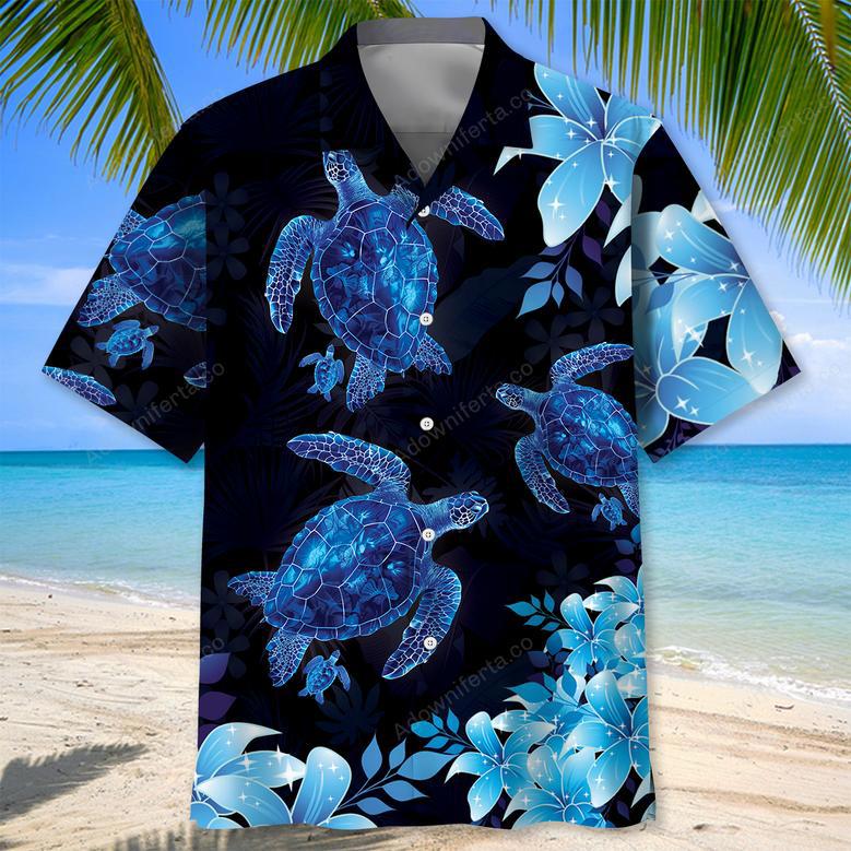 Turtle Hibiscus Hawaiian Shirt