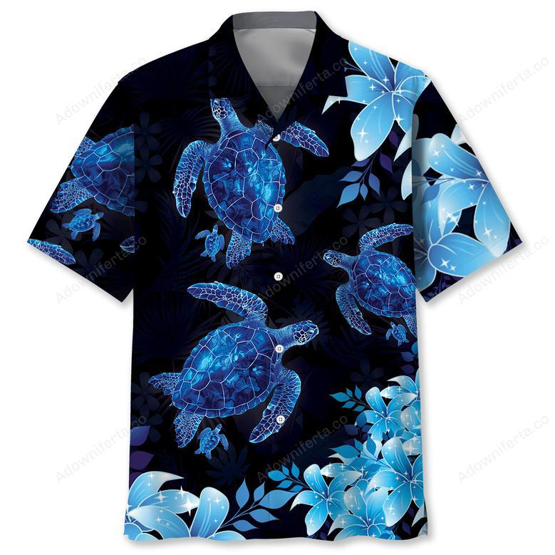 Turtle Hibiscus Hawaiian Shirt