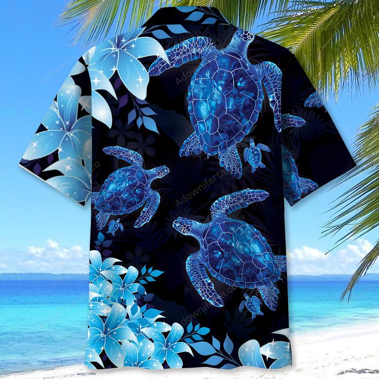 Turtle Hibiscus Hawaiian Shirt