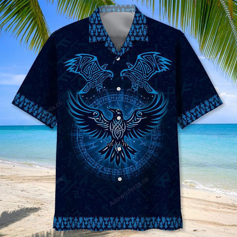 Viking Raven Hawaiian Shirt