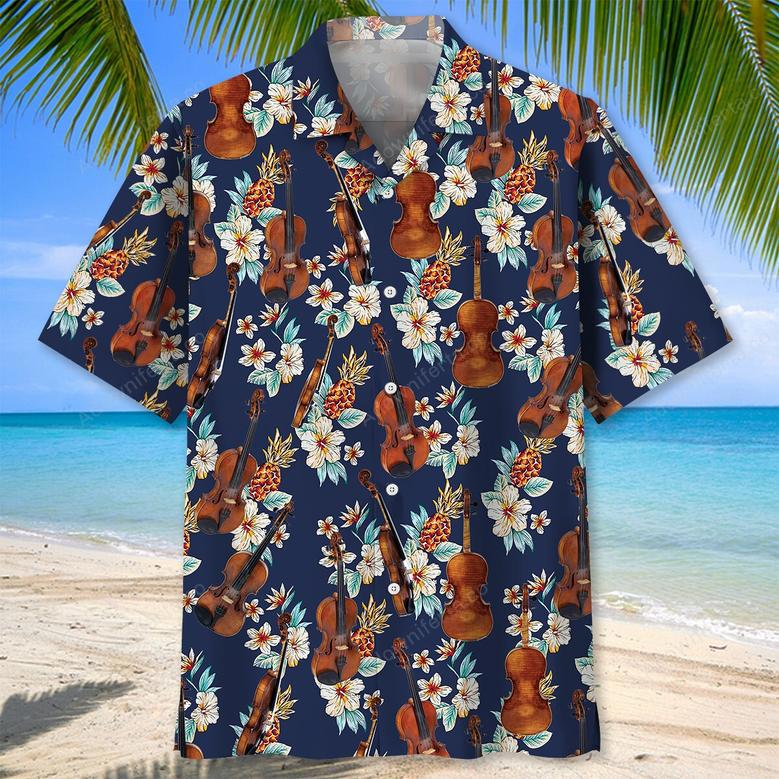 Vintage Classic Violin Hawaiian Shirt