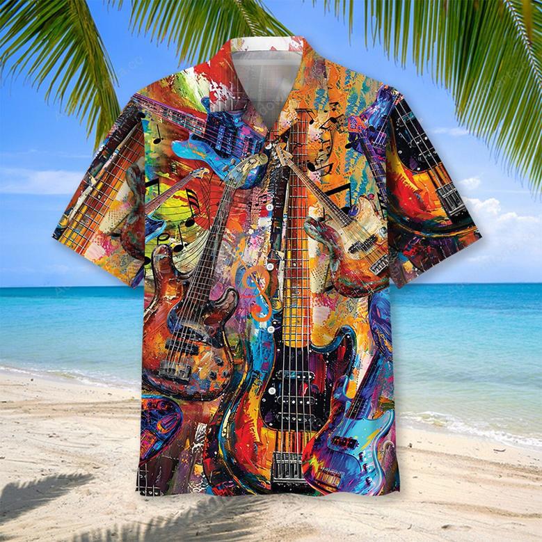 Vintage Guitar Artist Hawaiian Shirt