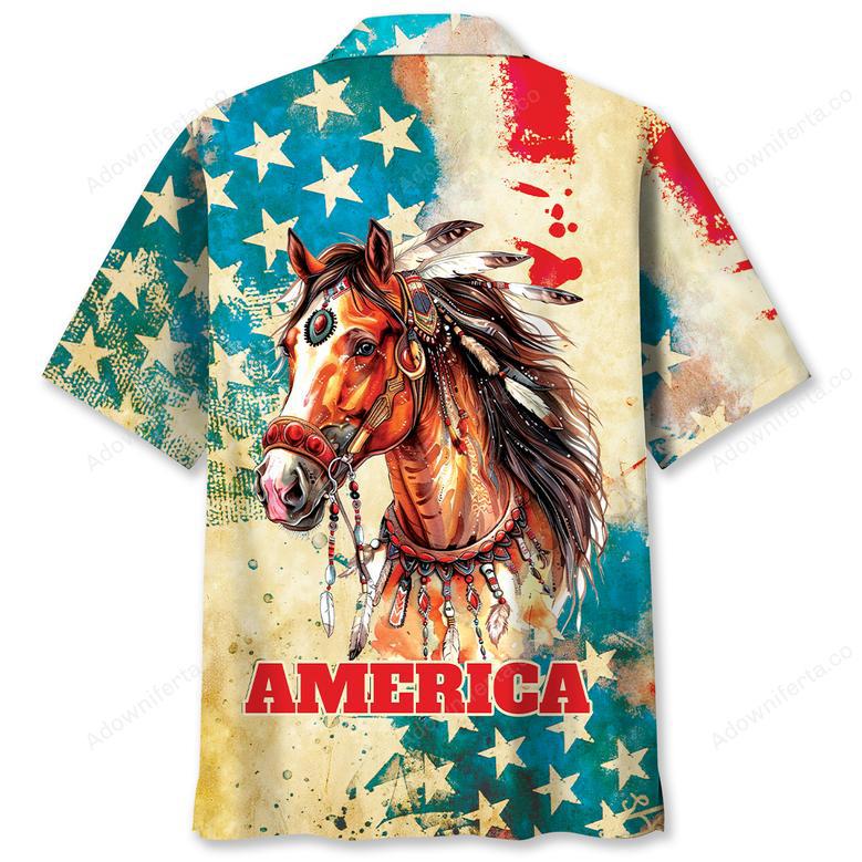 Vintage Horse USA Hawaiian Shirt