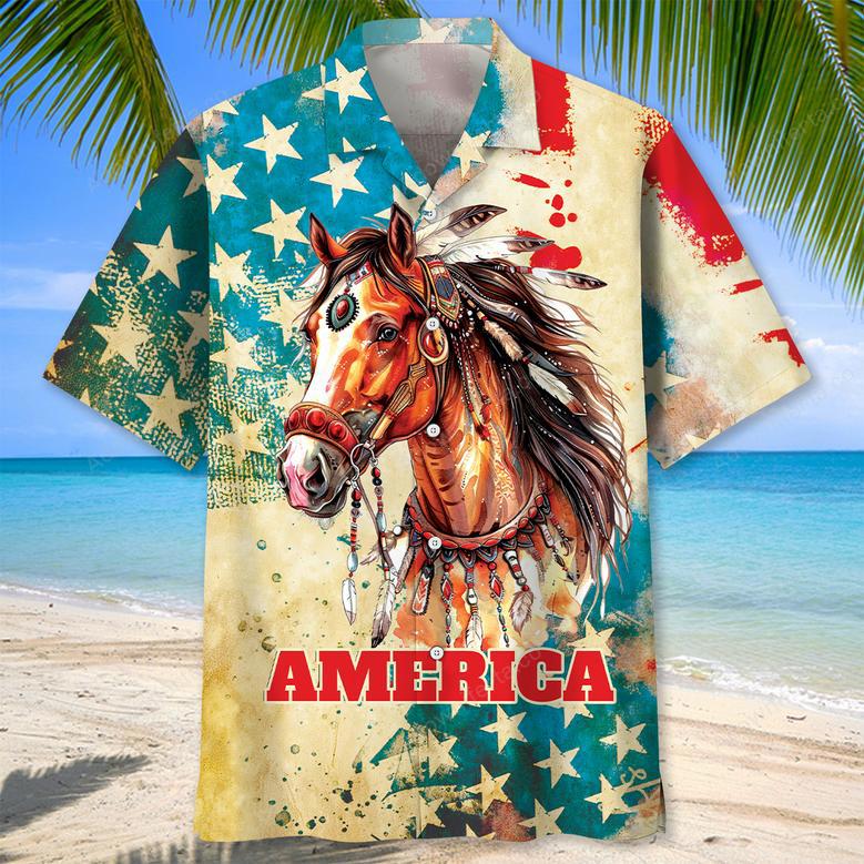 Vintage Horse USA Hawaiian Shirt