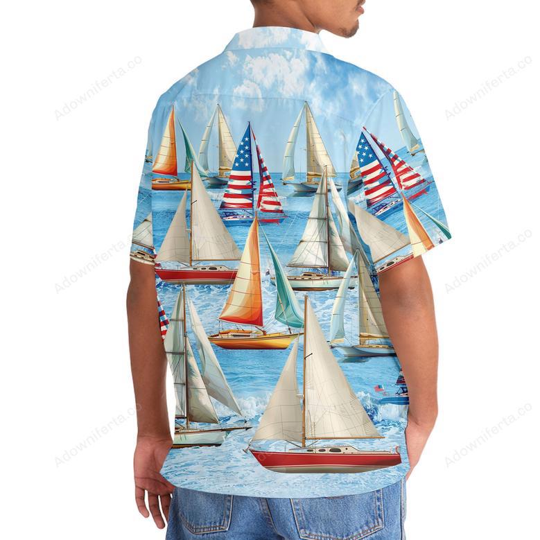 Vintage Sailboat Hawaiian Shirt