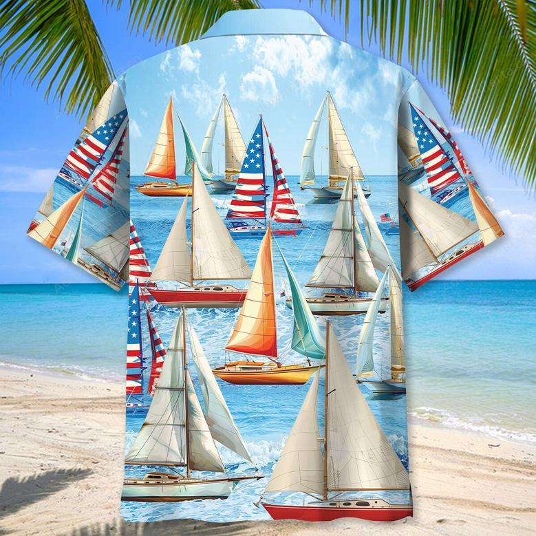 Vintage Sailboat Hawaiian Shirt