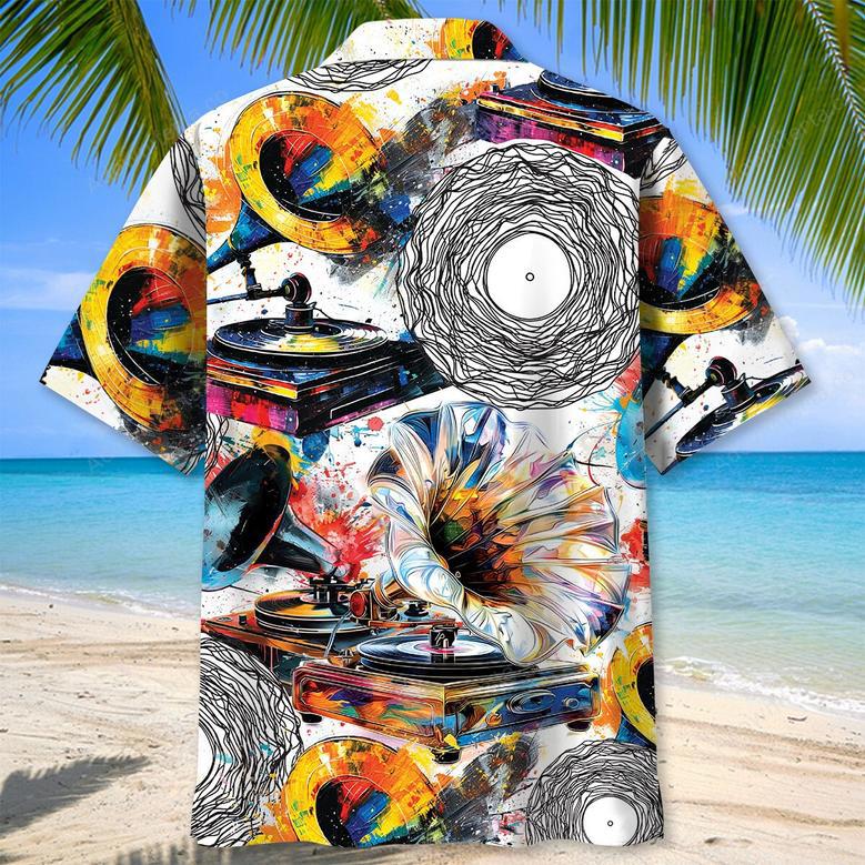 Vinyl Record Abstract Hawaiian Shirt