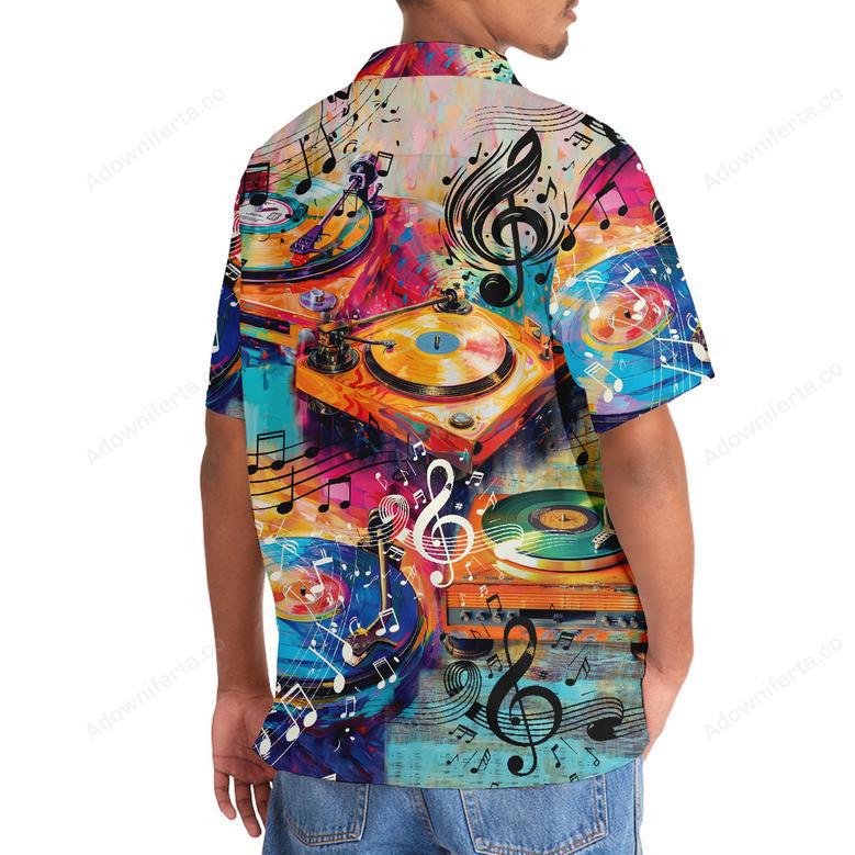 Vinyl Record Player Art Hawaiian Shirt