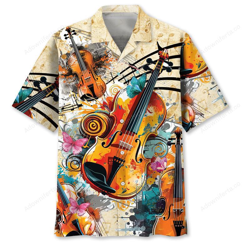 Violin Vintage Hawaiian Shirt