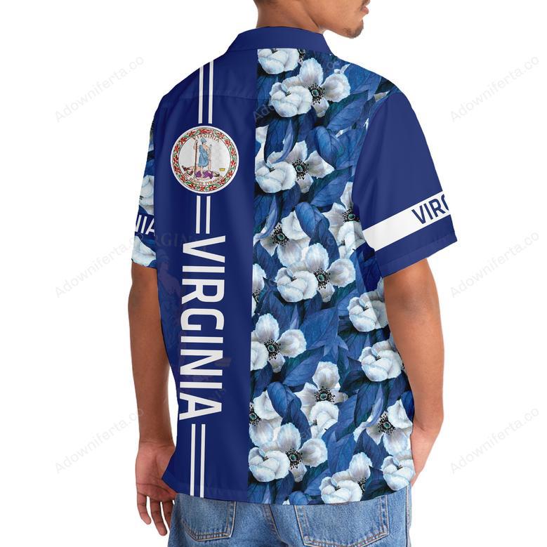 Virginia Proud Floral Hawaiian Shirt