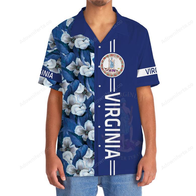 Virginia Proud Floral Hawaiian Shirt