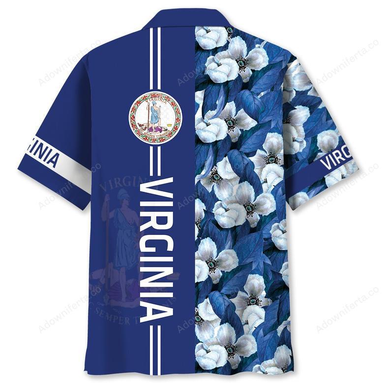 Virginia Proud Floral Hawaiian Shirt