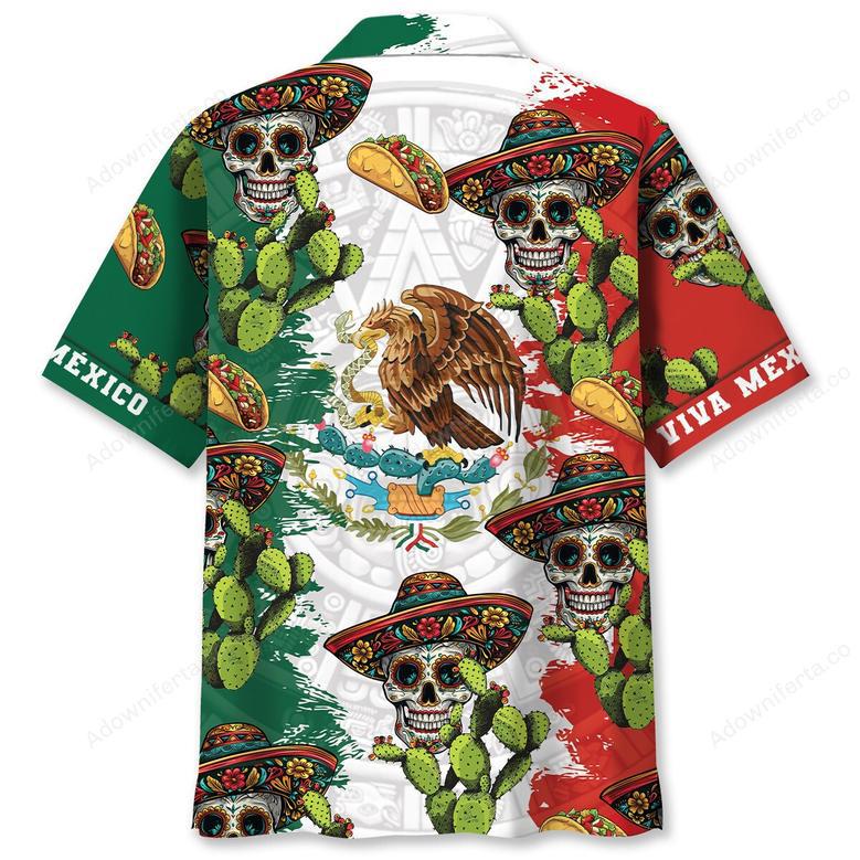 Viva Mexico Skull Hawaiian Shirt