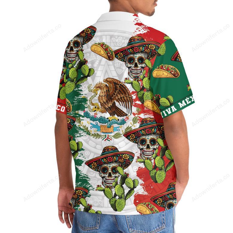 Viva Mexico Skull Hawaiian Shirt