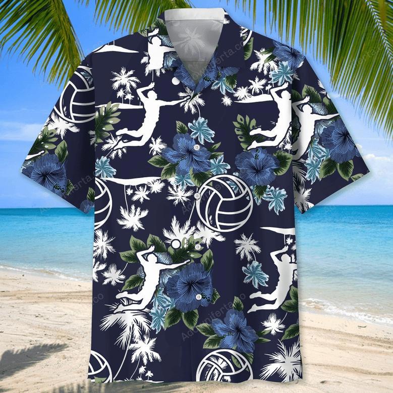 Volleyball Blue Nature Hawaiian Shirt