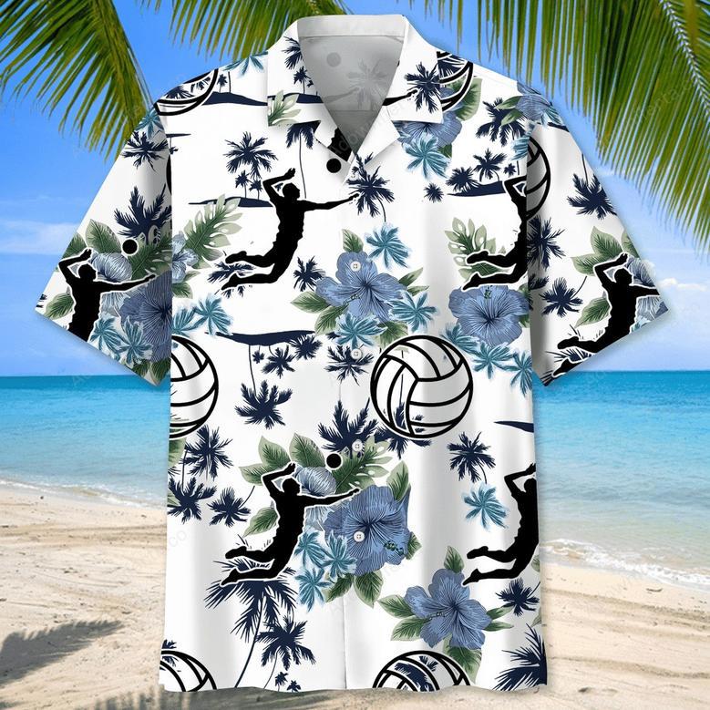 Volleyball White Nature Hawaiian Shirt