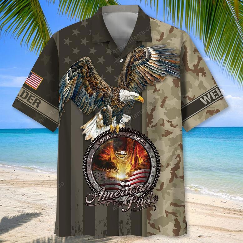 Welder American Pride Hawaiian Shirt