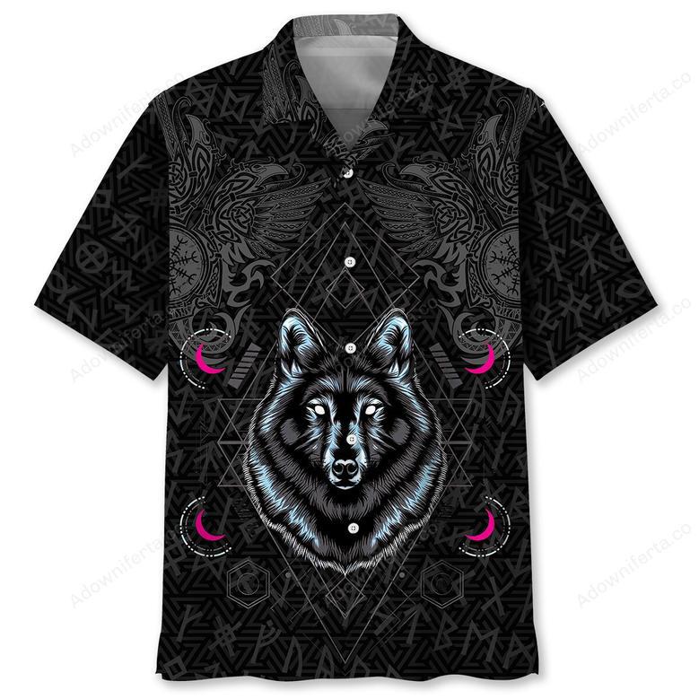 Wolf Viking Hawaiian Shirt