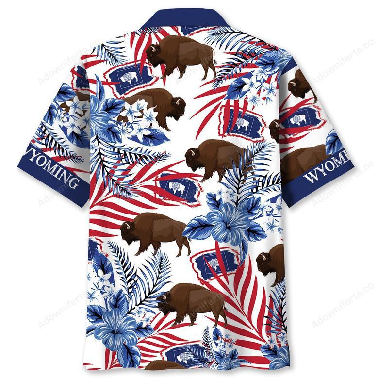 Wyoming Proud Pocket Hawaiian Shirt