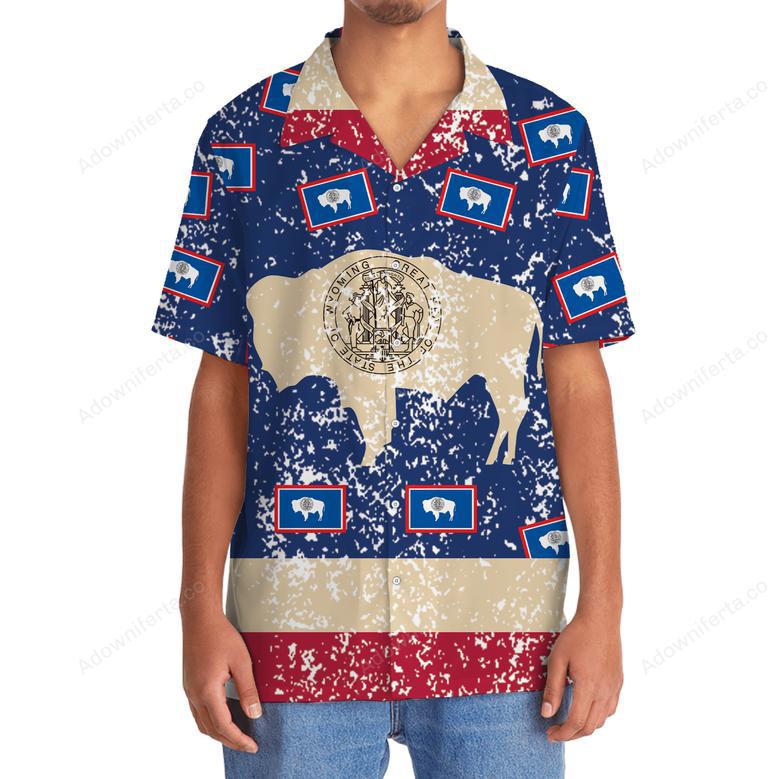 Wyoming Proud Vintage Hawaiian Shirt