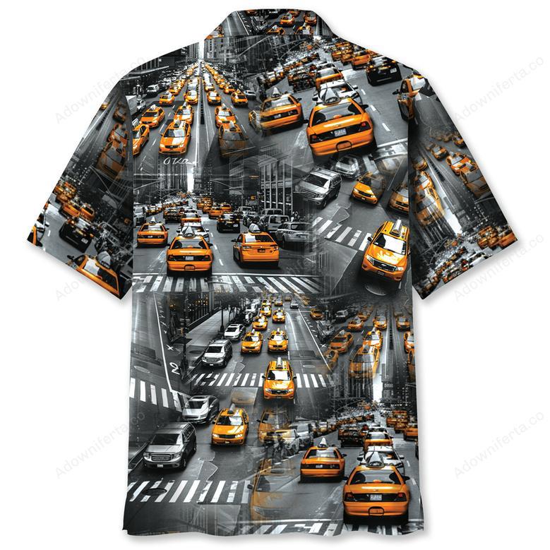 Yellow Taxi City Hawaiian Shirt