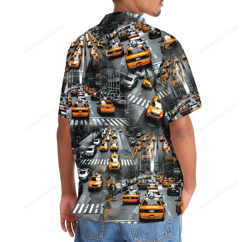 Yellow Taxi City Hawaiian Shirt