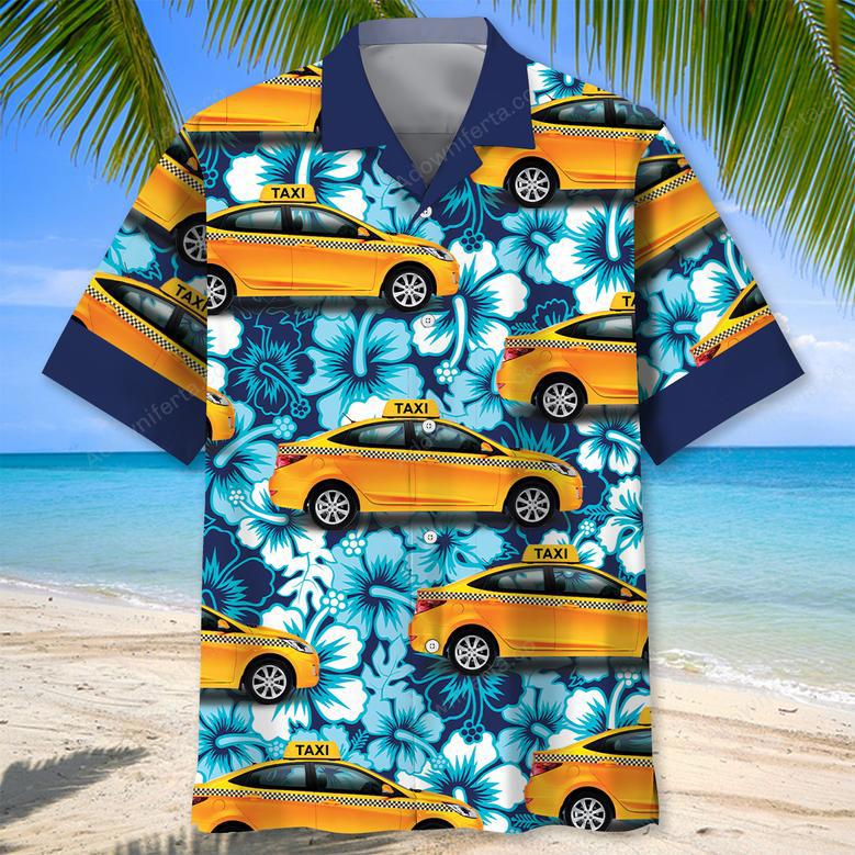 Yellow Taxi Driver Hawaiian Shirt