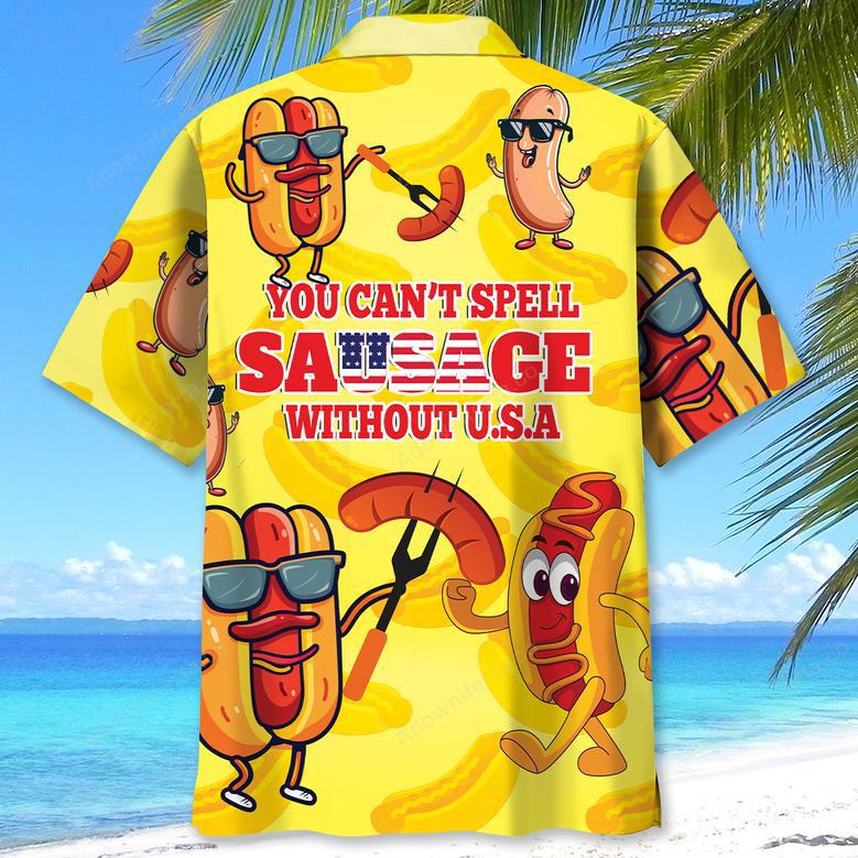 You Can't Spell Sausage Without USA Hawaiian Shirt