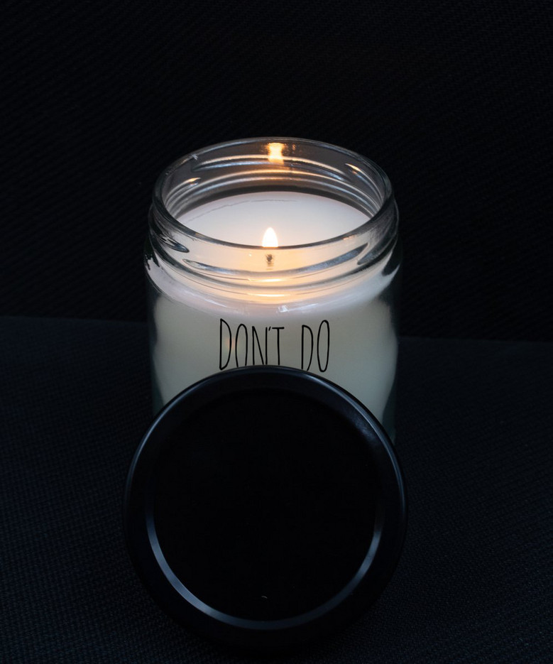 Going To College Student Gift For Son Gift For Daughter From Dad Don't Do Stupid Shit Funny Back To College 9 Oz Soy Wax Candle