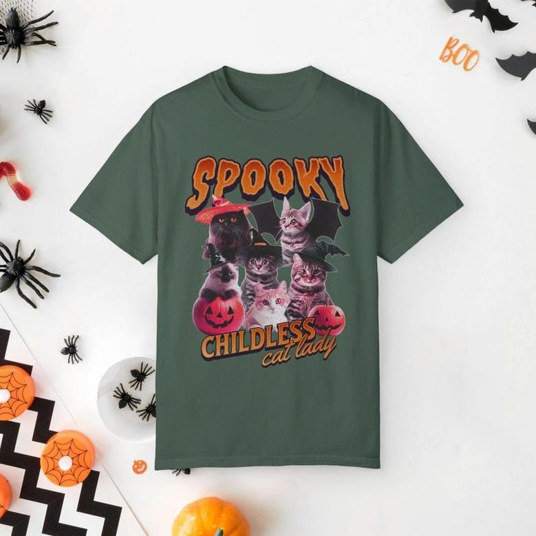 Spooky Childless Cat Lady Shirt | Vintage Bootleg Shirts