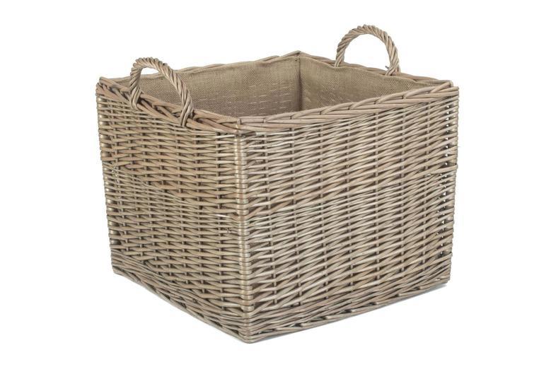 Charming Wicker Log Basket for Rustic Home Decoration