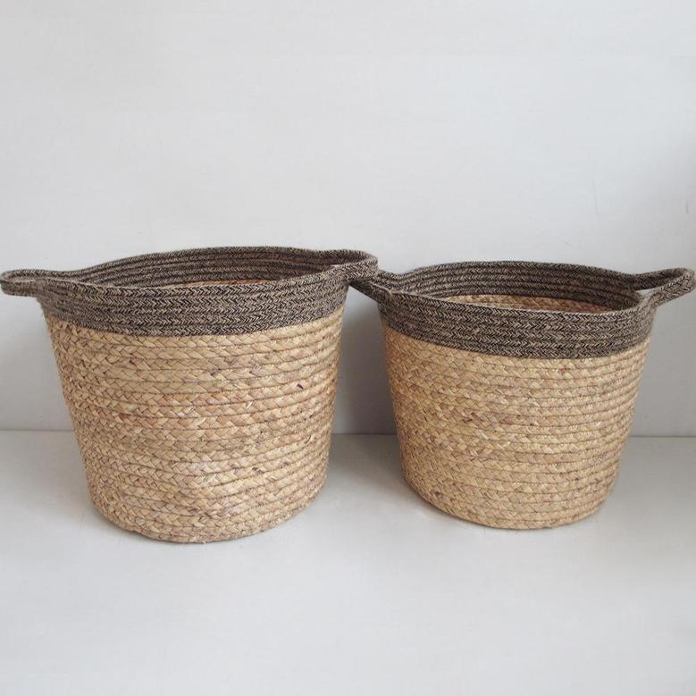 Elegant Woven Storage Basket for Bedroom Laundry