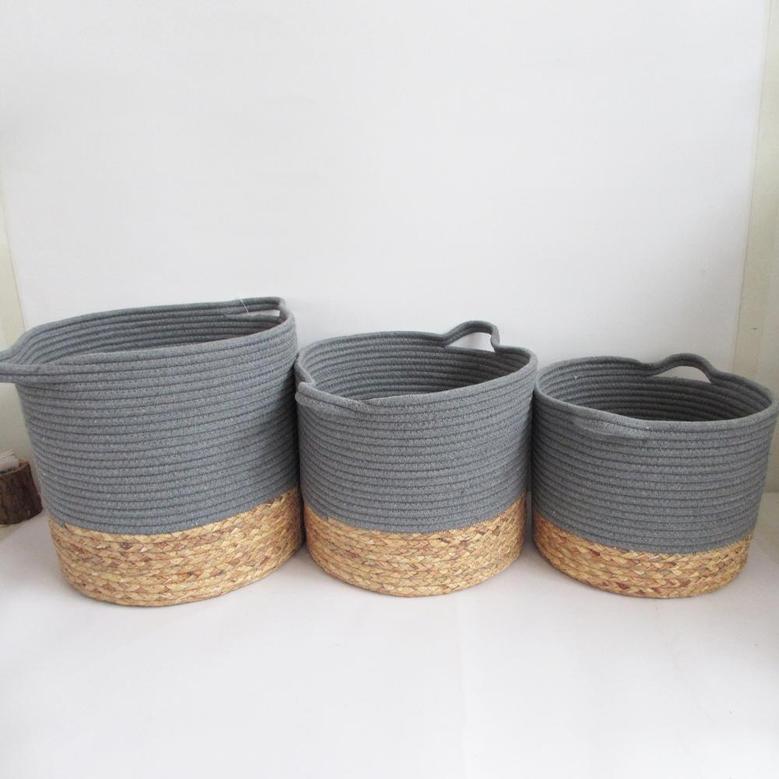 Elegant Woven Storage Basket for Bedroom Laundry