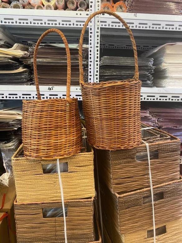 Handmade Rattan Basket in Classic Luxury Design