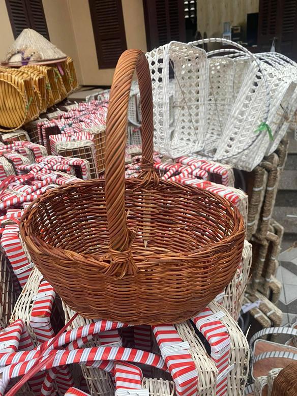 Handmade Rattan Basket in Classic Luxury Design