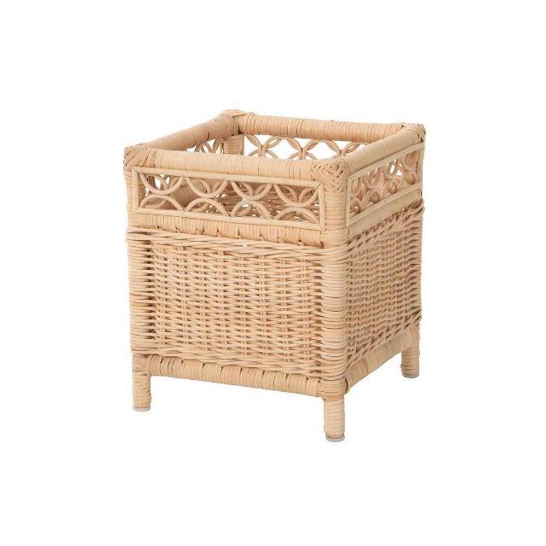 Natural Eco-Friendly Rattan Planter Pot for Indoor Decoration