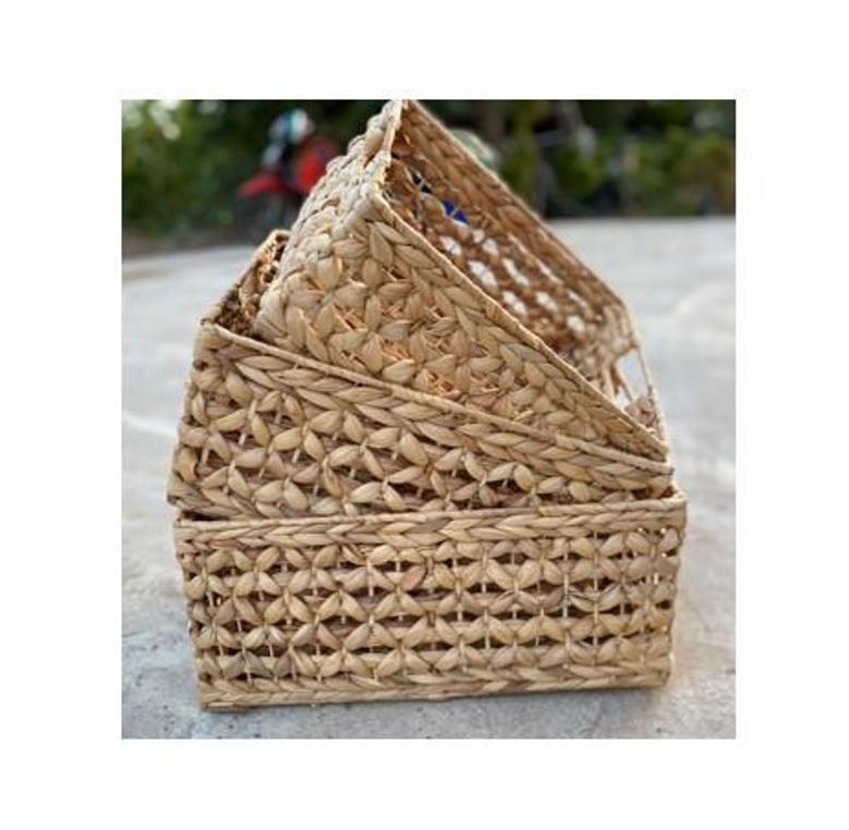 Stylish Natural Water Hyacinth Tray for Home Decoration