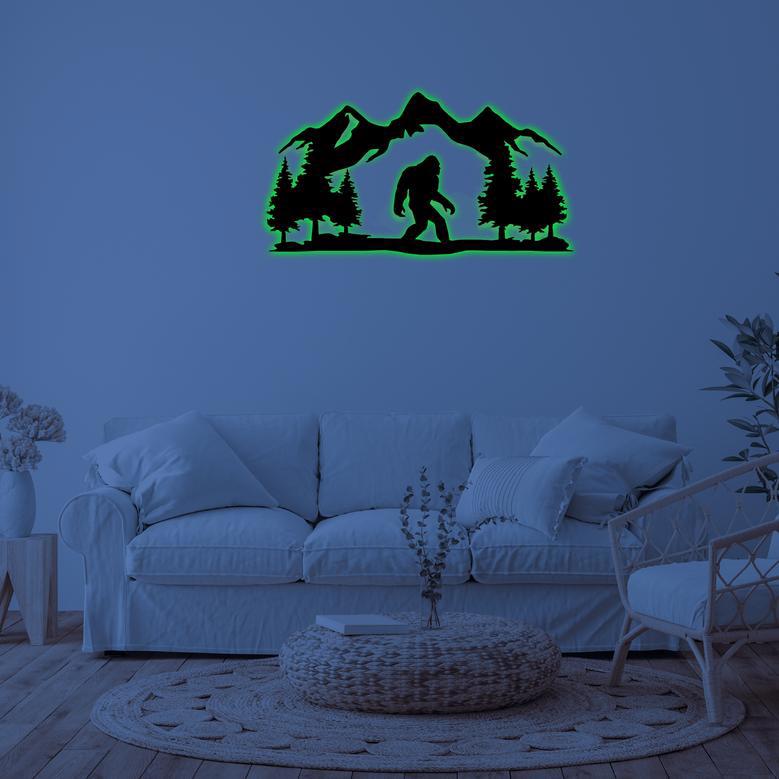 Bigfoot Metal Wall Art for Unique Home Decor and Gift Ideas